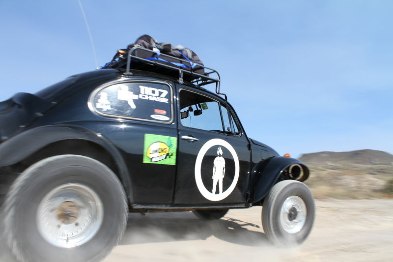 El LeMons Rally Baja Beetle, que nos prestó Jim Graham.